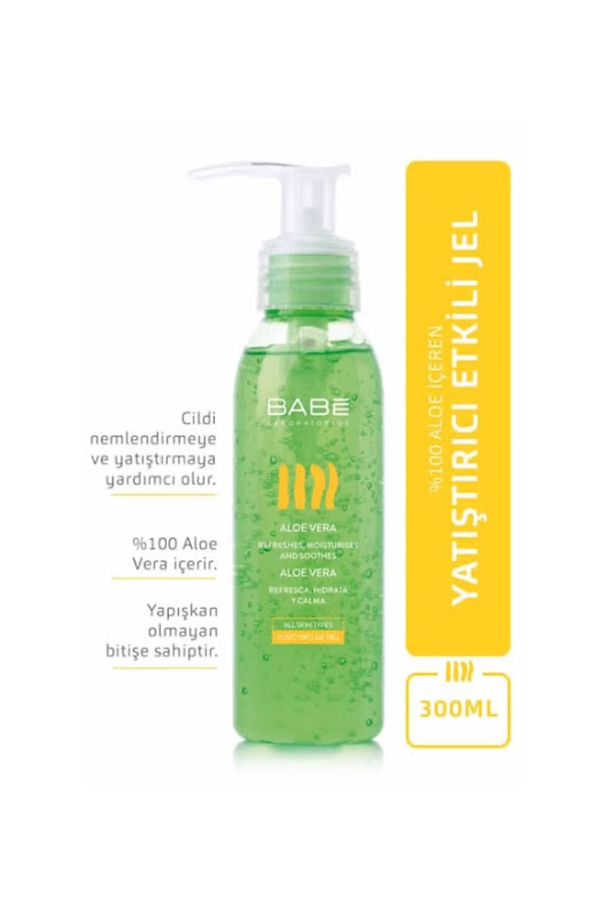 Babe Laboratorios,Babe Aloe Vera Jel,Yatıştırıcı Etkili Jel,300ml Aloe Vera Jel,Babe Aloe Vera Jel 300ml,Babe Aloe Vera Jel Yatıştırıcı,Babe Aloe Vera Jel Laboratorios